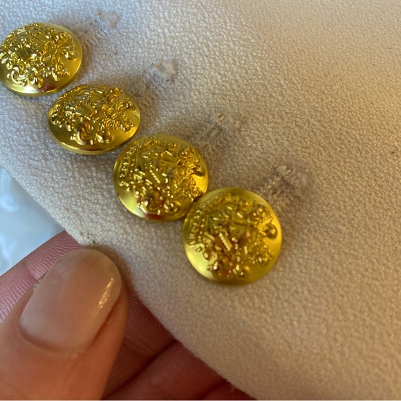 VERONICA BEARD Putty Stone Gray Black Double Breasted Blazer Jacket - Picture 9 of 11